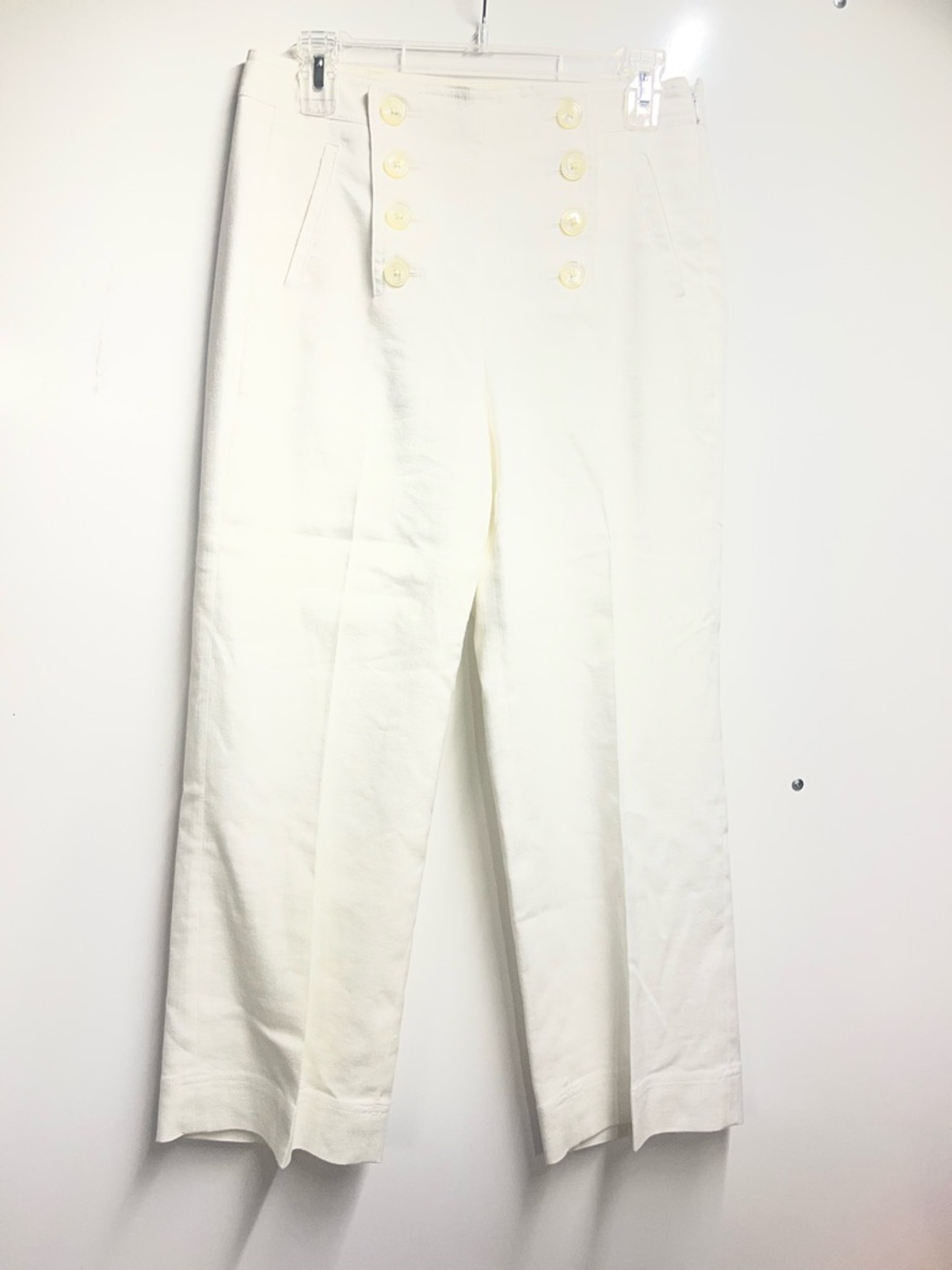 J. Crew Peyton linen sailor pant size 4 women’s wide leg and cropped - Picture 5 of 7